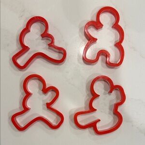 Red ninja 🥷 Gingerbread Cookie Cutters Set